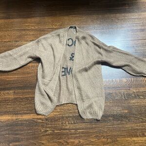 Cozy Tan Knit Cardigan